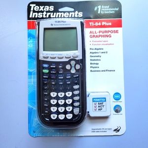 TI-84 Plus Graphing Calculator School Math Test New